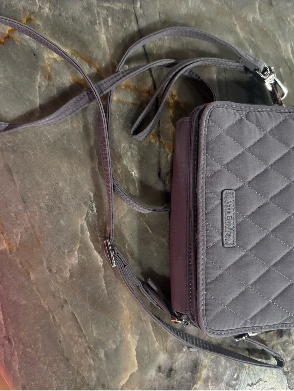 Vera Bradley Quilted Crossbody in Lavender